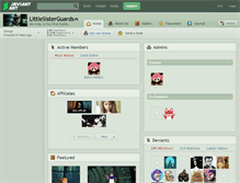 Tablet Screenshot of littlesisterguards.deviantart.com