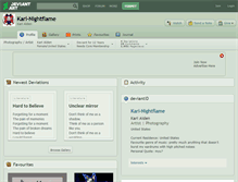 Tablet Screenshot of kari-nightflame.deviantart.com