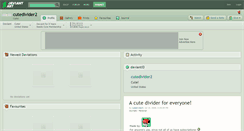 Desktop Screenshot of cutedivider2.deviantart.com