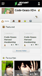 Mobile Screenshot of code-geass-xd.deviantart.com