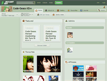 Tablet Screenshot of code-geass-xd.deviantart.com