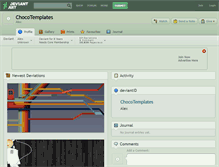 Tablet Screenshot of chocotemplates.deviantart.com