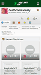 Mobile Screenshot of deathcomeseasily.deviantart.com