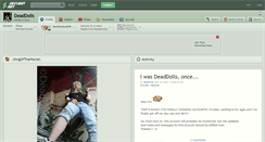 Desktop Screenshot of deaddolls.deviantart.com
