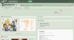 Desktop Screenshot of digi-frontier-club.deviantart.com