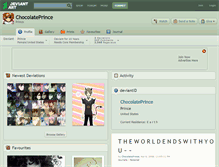 Tablet Screenshot of chocolateprince.deviantart.com