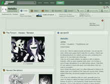 Tablet Screenshot of metalks.deviantart.com