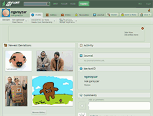 Tablet Screenshot of ngarayzar.deviantart.com