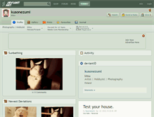 Tablet Screenshot of kusonezumi.deviantart.com