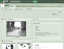 Tablet Screenshot of lalana.deviantart.com