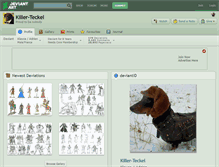 Tablet Screenshot of killer-teckel.deviantart.com