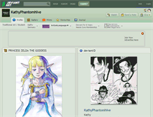 Tablet Screenshot of kathyphantomhive.deviantart.com