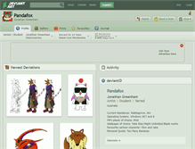 Tablet Screenshot of pandafox.deviantart.com