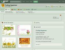 Tablet Screenshot of finding-happiness.deviantart.com