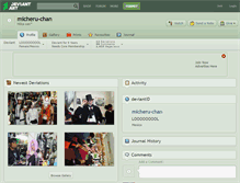 Tablet Screenshot of micheru-chan.deviantart.com