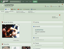 Tablet Screenshot of ilovetattoo.deviantart.com
