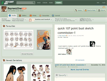 Tablet Screenshot of bayneezone.deviantart.com