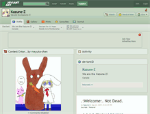 Tablet Screenshot of kazune-z.deviantart.com