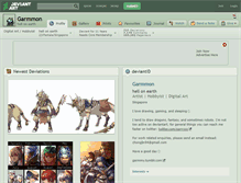 Tablet Screenshot of garmmon.deviantart.com