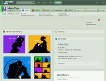 Tablet Screenshot of i-pod-club.deviantart.com