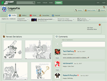 Tablet Screenshot of colgatefim.deviantart.com