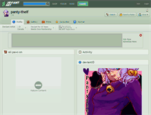 Tablet Screenshot of panty-theif.deviantart.com