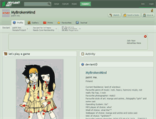Tablet Screenshot of mybrokenmind.deviantart.com