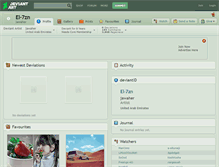 Tablet Screenshot of el-7zn.deviantart.com
