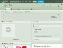 Tablet Screenshot of amy---rose.deviantart.com