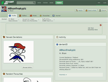 Tablet Screenshot of mbisonfreakyplz.deviantart.com