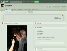 Tablet Screenshot of nicoislame.deviantart.com