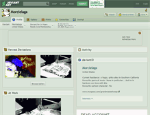 Tablet Screenshot of morcielaga.deviantart.com