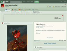 Tablet Screenshot of indecisivewombat.deviantart.com