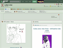 Tablet Screenshot of lolker-chan.deviantart.com