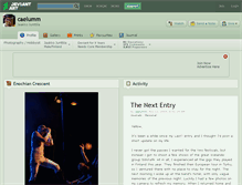 Tablet Screenshot of caelumm.deviantart.com