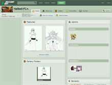 Tablet Screenshot of halibell-fc.deviantart.com