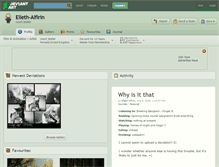 Tablet Screenshot of elleth-alfirin.deviantart.com