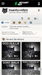 Mobile Screenshot of insanitywolfplz.deviantart.com