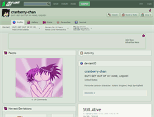 Tablet Screenshot of cranberry-chan.deviantart.com