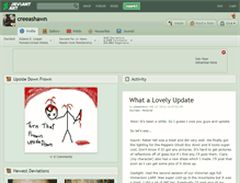 Tablet Screenshot of creeashawn.deviantart.com