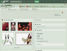 Tablet Screenshot of ferretten.deviantart.com