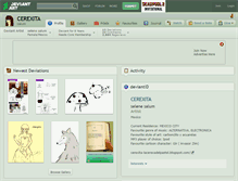 Tablet Screenshot of cerexita.deviantart.com