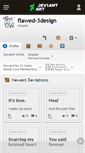 Mobile Screenshot of flawed-3design.deviantart.com