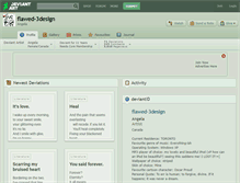 Tablet Screenshot of flawed-3design.deviantart.com