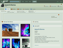 Tablet Screenshot of masterevilgenius.deviantart.com