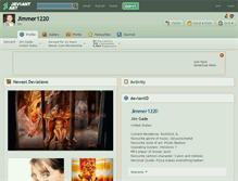 Tablet Screenshot of jimmer1220.deviantart.com