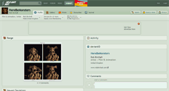 Desktop Screenshot of herebemonsters.deviantart.com