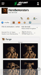 Mobile Screenshot of herebemonsters.deviantart.com