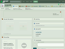 Tablet Screenshot of mcfat300.deviantart.com