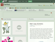 Tablet Screenshot of fearghoul.deviantart.com